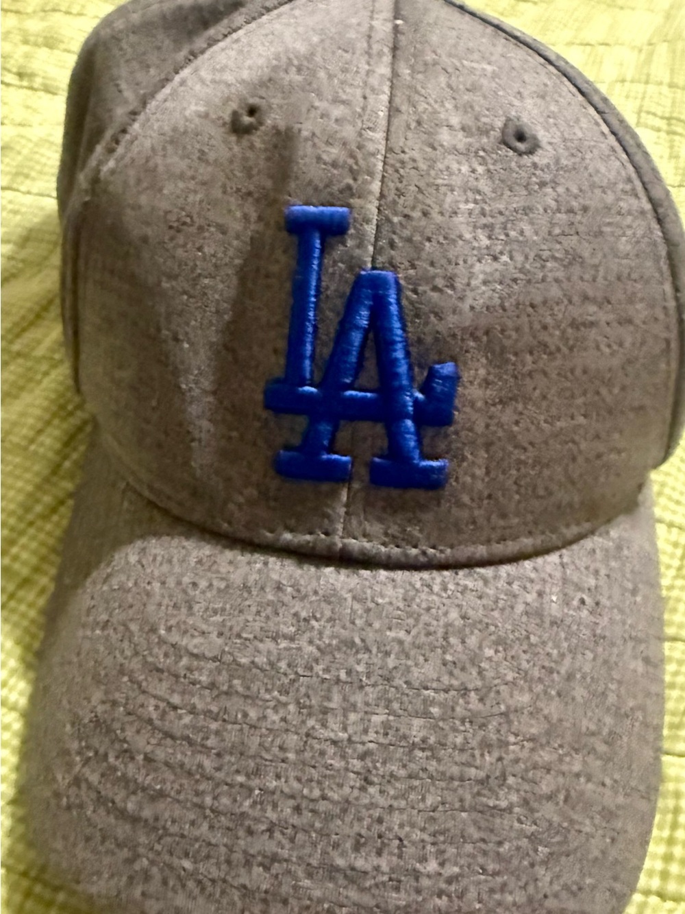 Genuine Merchandise Black Cap with Blue Embroidered LA Logo